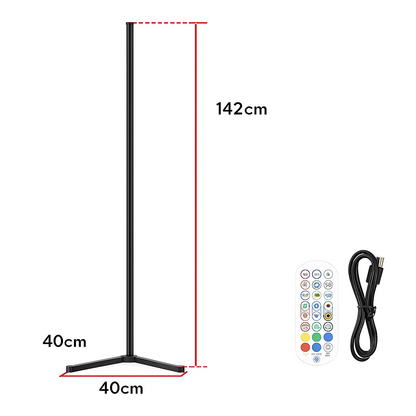 Lampe sur Pied RGB Télécommande Changement de Couleur | CinéMood