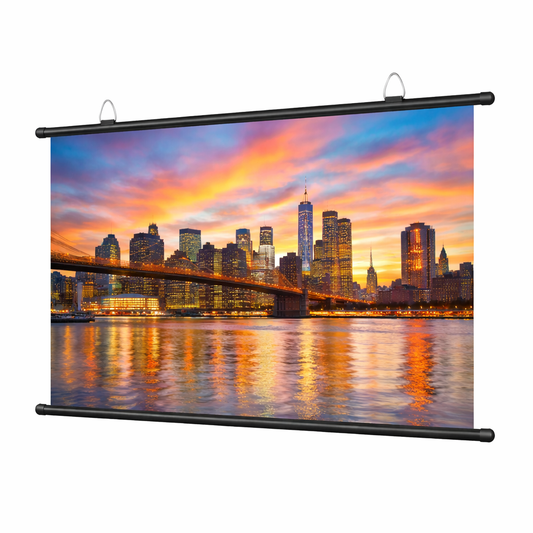 Écran de projecteur HD épais Anti-lumière 16:9 écran de Projection domestique mural sans trou