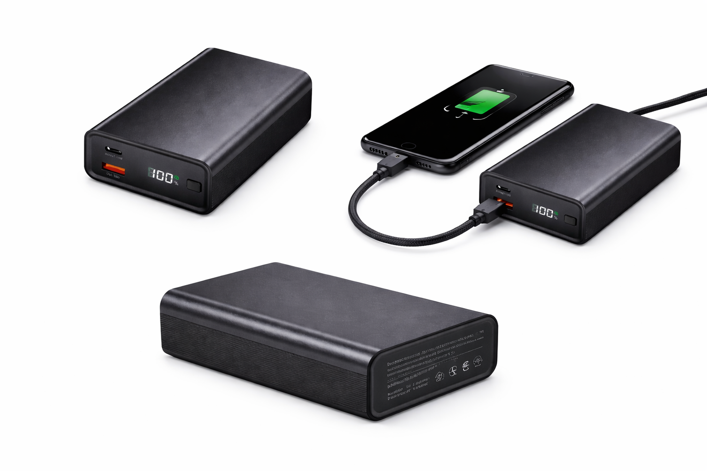 Batterie Externe 20000mAh PD 65W Charge Rapide | CinéMood